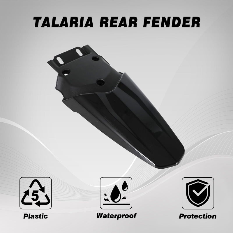 CHANGCHENG Rear Fender for Talaria - Protector Plastic Motorcycle Fender Mudguard for Talaria Sting MX3 MX4 MX5 Electric Dirt Bike Black - Image 2